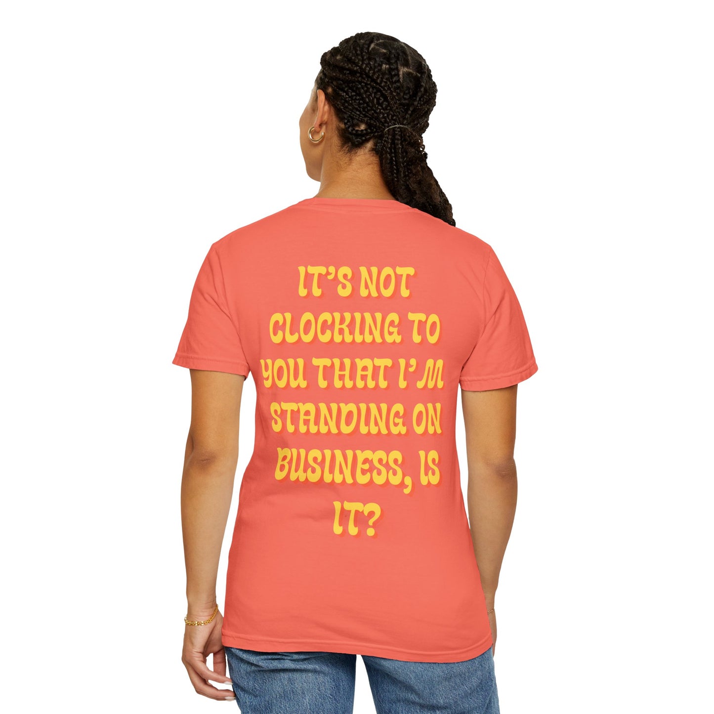 standing on business tee
