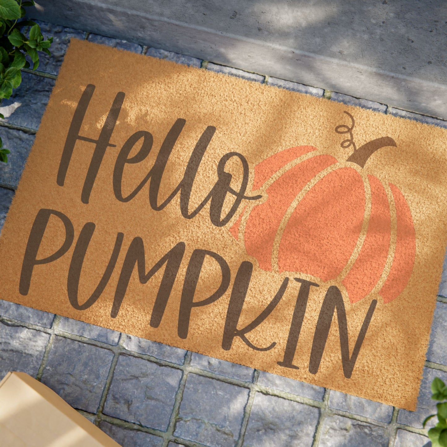 Hello pumpkin doormat