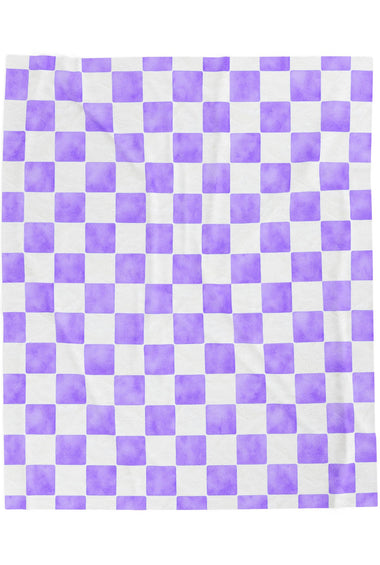 Purple checker blanket