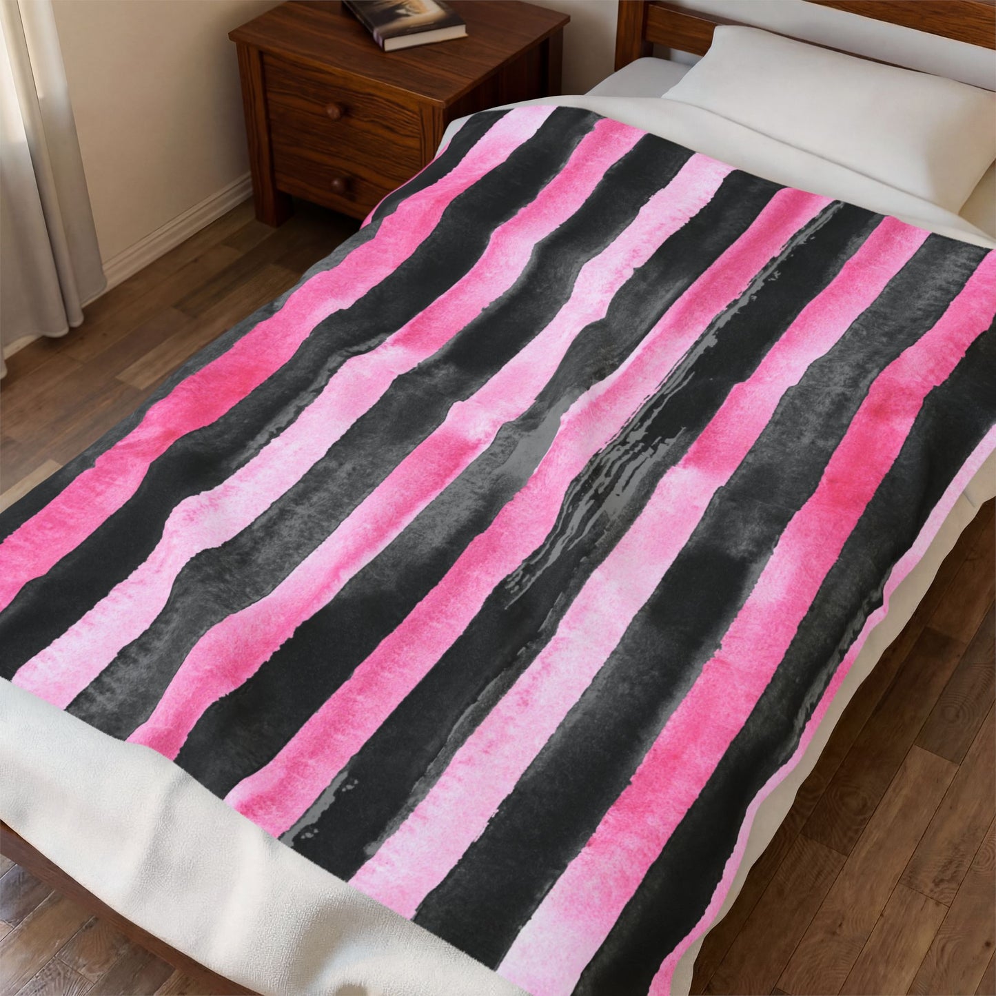 Pink stripe blanket