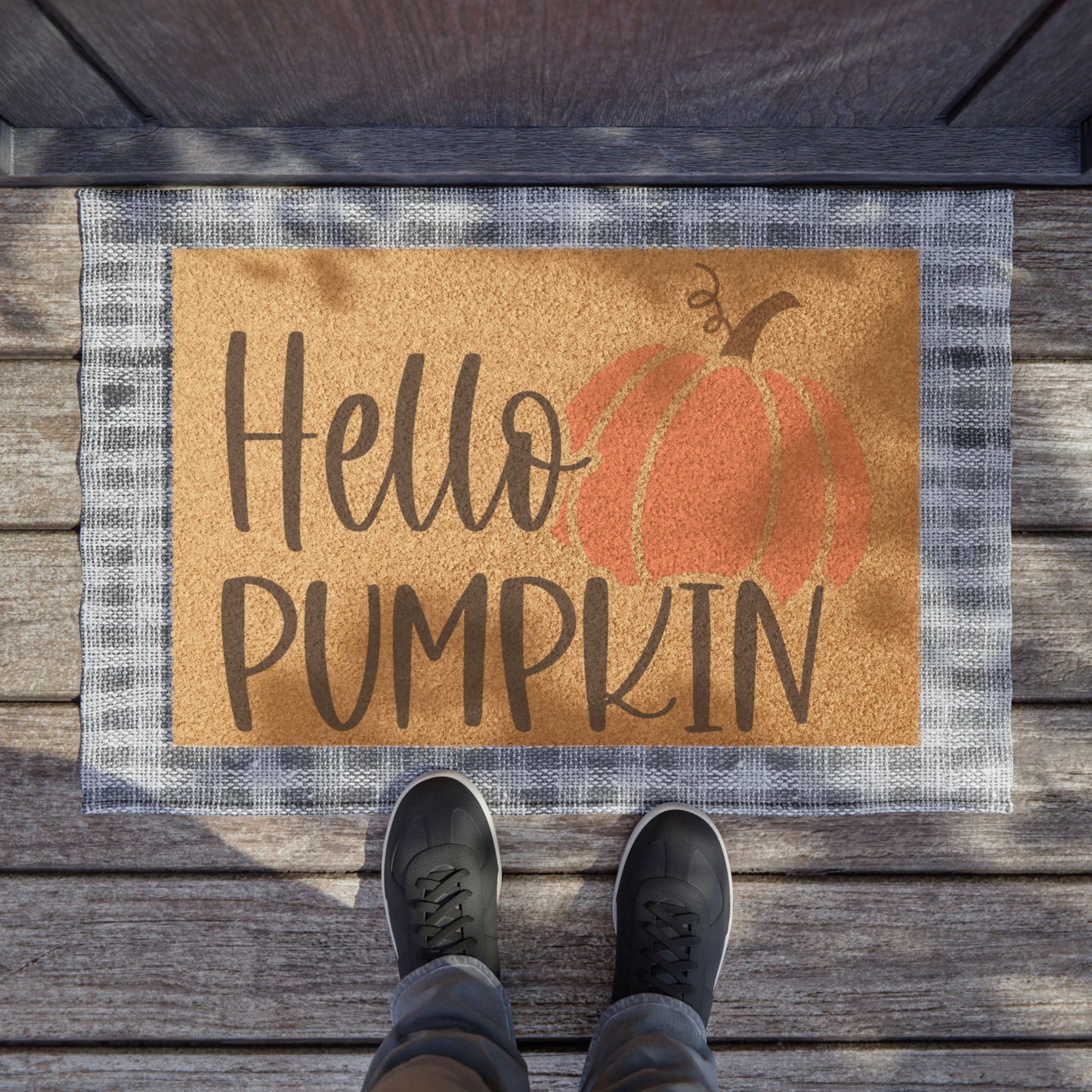 Hello pumpkin doormat