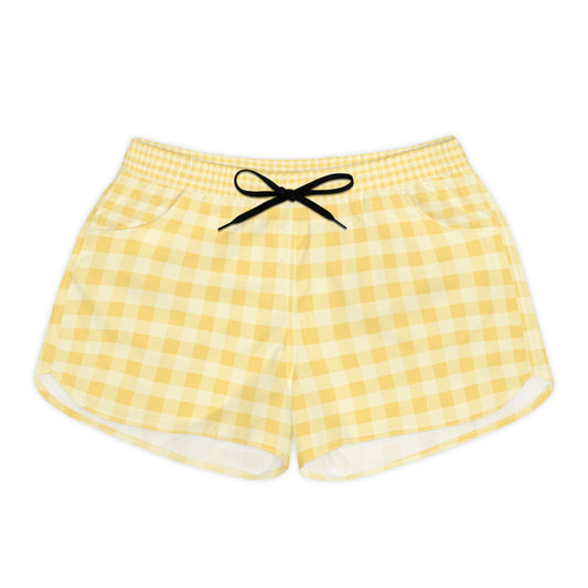 Orange checker shorts